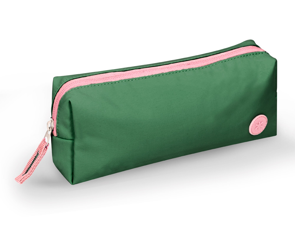 ESTUCHE PORTATODO ANTARTIK BASIC PACK 1 COMPARTIMENTO VERDE COMPAÑERO MOCHILA 80X55X210 MM
